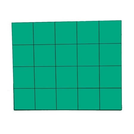 Magna Visual 3/4" Green Magnetic Squares 20/Pk FI-226